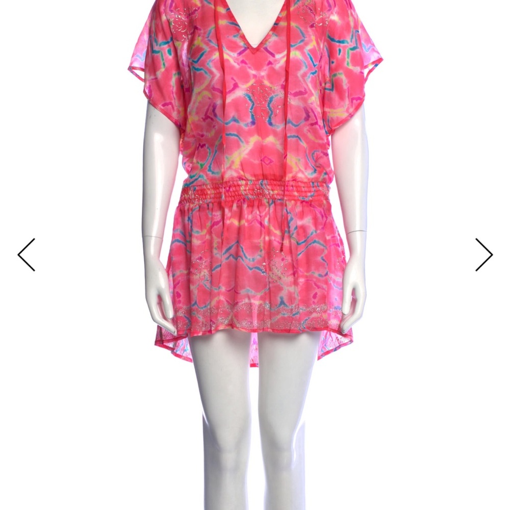 Juliet Dunn Pink Patterned Dress